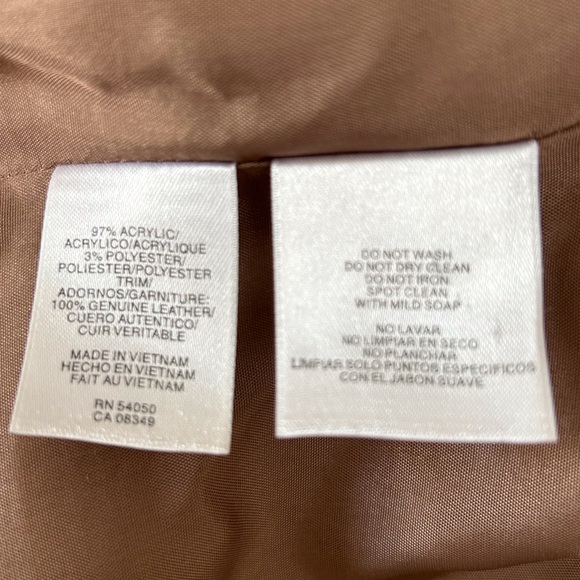 Jones New York Women’s Pewter Brown Boucle Tweed Moto Jacket Size 12 - Picture 9 of 11